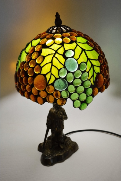 LAMPA WITRAŻOWA STOJĄCA WINOGRONA | GRAPES
