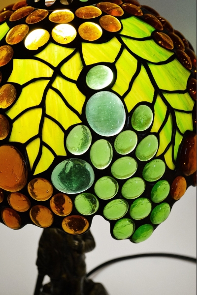 LAMPA WITRAŻOWA STOJĄCA WINOGRONA | GRAPES