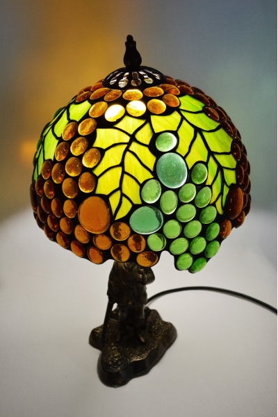 LAMPA WITRAŻOWA STOJĄCA WINOGRONA | GRAPES