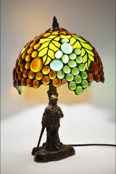 LAMPA WITRAŻOWA STOJĄCA WINOGRONA | GRAPES