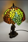 LAMPA WITRAŻOWA STOJĄCA WINOGRONA | GRAPES